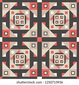 Ethnic boho seamless pattern. Traditional ornament. Tribal pattern. Folk motif. Can be used for wallpaper, textile, invitation card, wrapping, web page background.