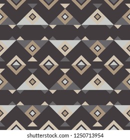 Ethnic boho seamless pattern. Traditional ornament. Tribal pattern. Folk motif. Can be used for wallpaper, textile, invitation card, wrapping, web page background.