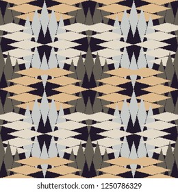 Ethnic boho seamless pattern. Traditional ornament. Tribal pattern. Folk motif. Can be used for wallpaper, textile, invitation card, wrapping, web page background.