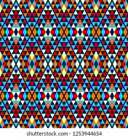 Ethnic boho seamless pattern. Traditional ornament. Tribal pattern. Folk motif. Can be used for wallpaper, textile, invitation card, wrapping, web page background.