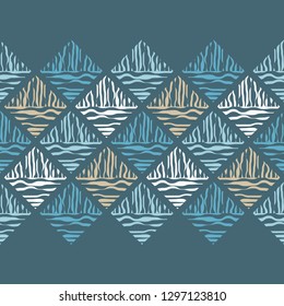 Ethnic boho seamless pattern. Traditional ornament. Tribal pattern. Folk motif. Can be used for wallpaper, textile, invitation card, wrapping, web page background.
