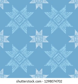 Ethnic boho seamless pattern. Traditional ornament. Tribal pattern. Folk motif. Can be used for wallpaper, textile, invitation card, wrapping, web page background.