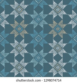 Ethnic boho seamless pattern. Traditional ornament. Tribal pattern. Folk motif. Can be used for wallpaper, textile, invitation card, wrapping, web page background.