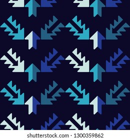 Ethnic boho seamless pattern. Traditional ornament. Tribal pattern. Folk motif. Can be used for wallpaper, textile, invitation card, wrapping, web page background.
