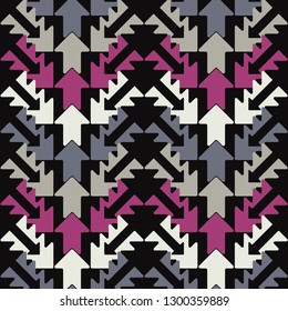 Ethnic boho seamless pattern. Traditional ornament. Tribal pattern. Folk motif. Can be used for wallpaper, textile, invitation card, wrapping, web page background.