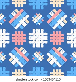 Ethnic boho seamless pattern. Traditional ornament. Tribal pattern. Folk motif. Can be used for wallpaper, textile, invitation card, wrapping, web page background.