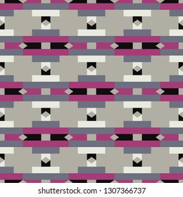 Ethnic boho seamless pattern. Traditional ornament. Tribal pattern. Folk motif. Can be used for wallpaper, textile, invitation card, wrapping, web page background.