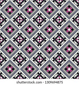 Ethnic boho seamless pattern. Traditional ornament. Tribal pattern. Folk motif. Can be used for wallpaper, textile, invitation card, wrapping, web page background.