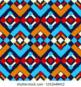 Ethnic boho seamless pattern. Traditional ornament. Tribal pattern. Folk motif. Can be used for wallpaper, textile, invitation card, wrapping, web page background.