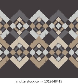 Ethnic boho seamless pattern. Traditional ornament. Tribal pattern. Folk motif. Can be used for wallpaper, textile, invitation card, wrapping, web page background.