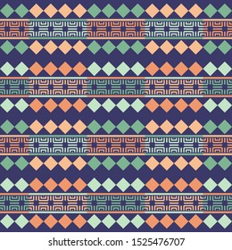 Ethnic boho seamless pattern. Traditional ornament. Vector illustration for web design or print.