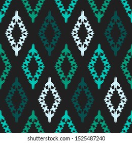Ethnic boho seamless pattern. Traditional ornament. Vector illustration for web design or print.