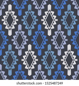 Ethnic boho seamless pattern. Traditional ornament. Vector illustration for web design or print.