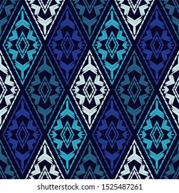Ethnic boho seamless pattern. Traditional ornament. Vector illustration for web design or print.