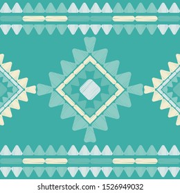 Ethnic boho seamless pattern. Traditional ornament. Folk motif. Vector illustration for web design or print.