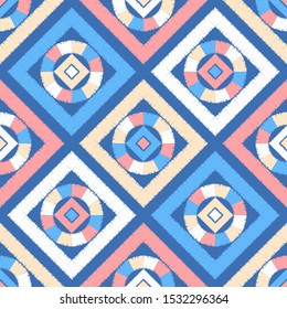 Ethnic boho seamless pattern. Traditional ornament. Tribal pattern.  Vector illustration for web design or print.