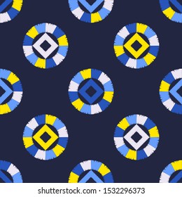 Ethnic boho seamless pattern. Traditional ornament. Tribal pattern.  Vector illustration for web design or print.