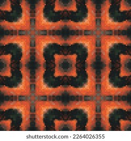 Patrón ininterrumpido del boho étnico. Ornamento tradicional. Motivo popular. Relación textil.