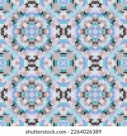 Ethnic boho seamless pattern. Traditional ornament. Folk motif. Textile rapport.