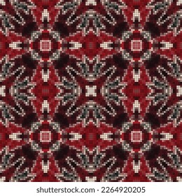 Ethnic boho seamless pattern. Traditional ornament. Folk motif. Textile rapport.