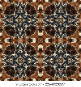 Ethnic boho seamless pattern. Traditional ornament. Folk motif. Textile rapport.
