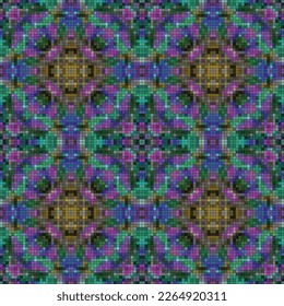 Ethnic boho seamless pattern. Traditional ornament. Folk motif. Textile rapport.
