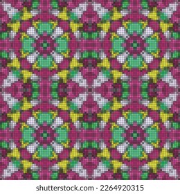 Ethnische Boho nahtlose Muster. Traditionelle Ornamente. Folkloremotiv. Textilrapport.