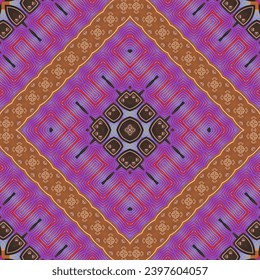 Ethnic boho seamless pattern. Traditional ornament. Tribal pattern. Folk motif. Textile rapport.