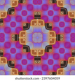 Ethnic boho seamless pattern. Traditional ornament. Tribal pattern. Folk motif. Textile rapport.