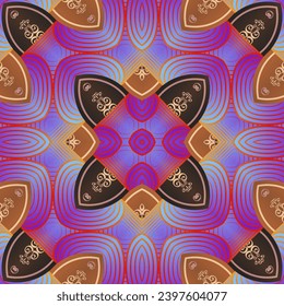 Ethnic boho seamless pattern. Traditional ornament. Tribal pattern. Folk motif. Textile rapport.
