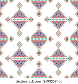 Ethnic boho seamless pattern. Traditional ornament. Tribal pattern. Folk motif. Can be used for wallpaper, textiles, wrapping, and web page backgrounds. Geometric pattern.