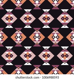 Ethnic boho seamless pattern. Tribal pattern. Folk motif. Textile rapport.