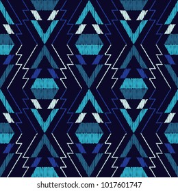 Ethnic boho seamless pattern. Tribal pattern. Folk motif. Textile rapport.