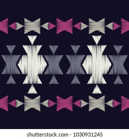 Ethnic boho seamless pattern. Tribal pattern. Folk motif. Textile rapport.