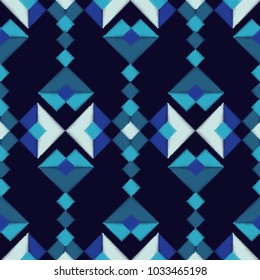 Ethnic boho seamless pattern. Tribal pattern. Folk motif. Textile rapport.