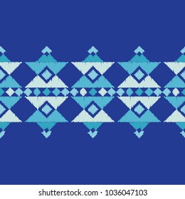 Ethnic boho seamless pattern. Tribal pattern. Embroidery on fabric. Folk motif. Textile rapport.