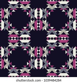 Ethnic boho seamless pattern. Tribal pattern. Folk motif. Textile rapport.
