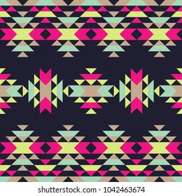 Ethnic boho seamless pattern. Tribal pattern. Folk motif. Textile rapport.