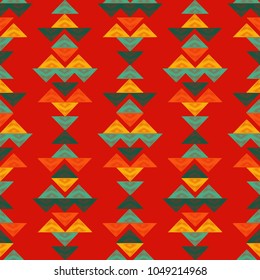 Ethnic boho seamless pattern. Tribal pattern. Folk motif. Textile rapport.