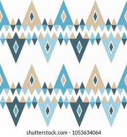 Ethnic boho seamless pattern. Tribal pattern. Folk motif. Textile rapport.