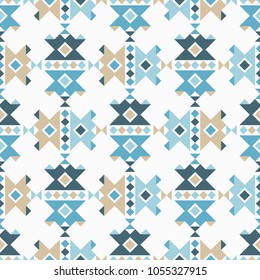 Ethnic boho seamless pattern. Tribal pattern. Folk motif. Textile rapport.