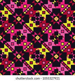 Ethnic boho seamless pattern. Tribal pattern. Folk motif. Textile rapport.