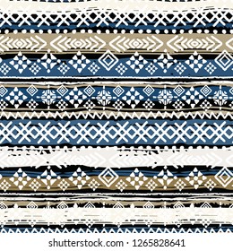 Ethnic boho seamless pattern. Tribal art print. Folk repeating pattern. Background, ethno texture. Fabric design