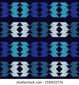 Ethnic boho seamless pattern. Tribal ornament. Folk motif. Vector illustration for web design or print.