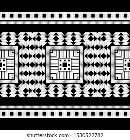 Ethnic boho seamless pattern. Tribal ornament. Folk motif. Vector illustration for web design or print.