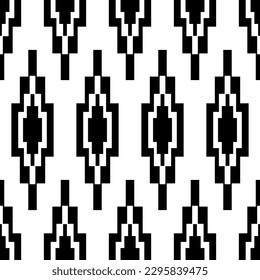 Patrón ininterrumpido del boho étnico. Patrón tribal. Motivo popular. Relación textil.