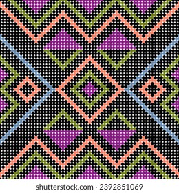 Ethnic boho seamless pattern. Tribal pattern. Folk motif. Textile rapport.