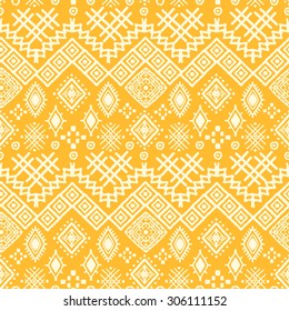 Ethnic boho seamless pattern. Tribal art print. Repeating background texture. Fabric, cloth design, wallpaper, wrapping