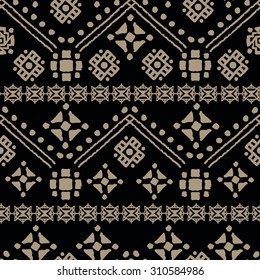 Ethnic boho seamless pattern. Tribal art print. Colorful repeating background. Cloth design, wallpaper, wrapping