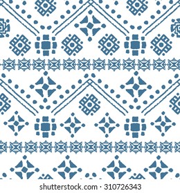 Ethnic boho seamless pattern. Tribal art print. Repeating background. Cloth design, wallpaper, wrapping
